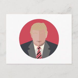Donald Trump Graphic Representation Postcard