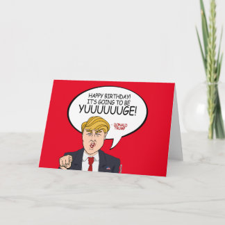 Donald Trump Greeting - Happy Birthday -.png Card