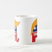 Donald Trump Hair GOP Elephant Logo Coffee Mug (Center)