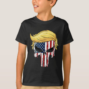 Donald Trump Hair President Skull Take America Bac T-Shirt