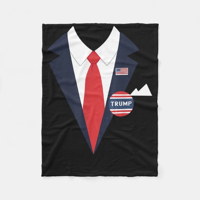 Donald Trump Halloween Costume Funny Kids Suit  Fleece Blanket (Front)