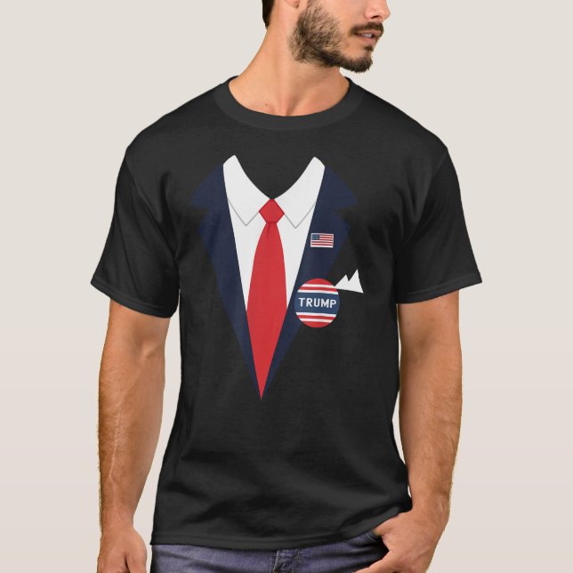 Donald Trump Halloween Costume Funny Kids Suit  T-Shirt (Front)