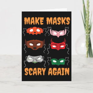 Donald Trump Halloween Face Masks - Costume Idea Card