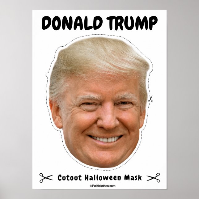 Donald Trump Halloween Mask Poster (Front)