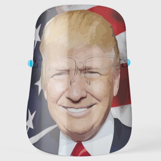 DONALD TRUMP HANDSOME FACE SHIELD (Front)