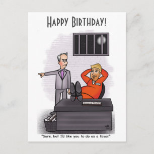 Donald Trump Happy Birthday Postcard