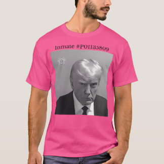 Donald Trump Headshot Fulton County Georgia Jail T-Shirt