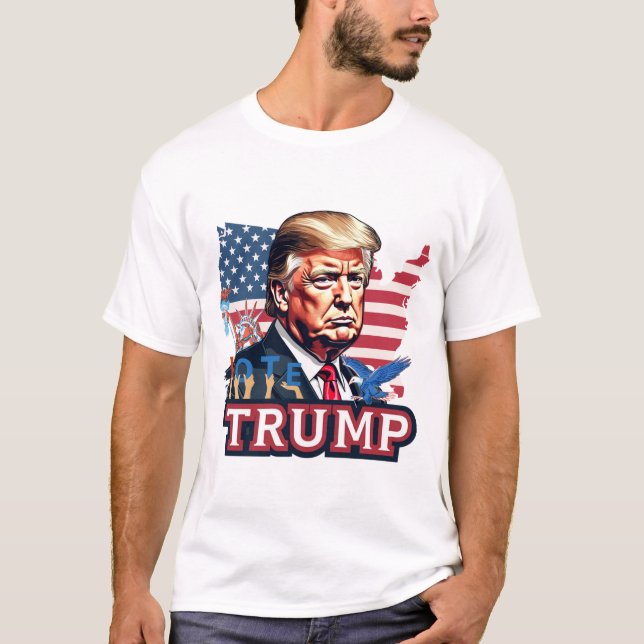 Donald Trump Homage T-shirt Tee Top US President  (Front)
