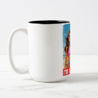 DONALD TRUMP - I’M A TRUMP GIRL Two-Tone COFFEE MUG