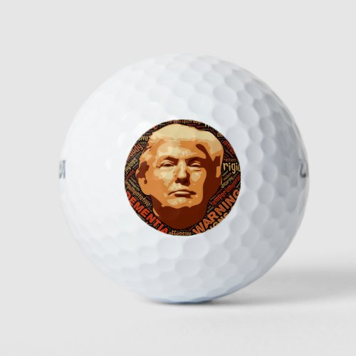 Donald Trump Idiot Not My President Golf Balls