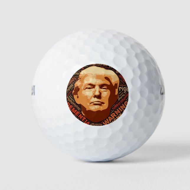 Donald Trump Idiot Not My President Golf Balls (Front)