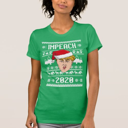 Donald Trump Impeachment 2020 Ugly Christmas T_Shirt