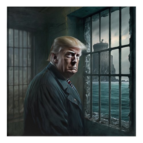 Donald Trump in Alcatraz Prison Acrylic Print