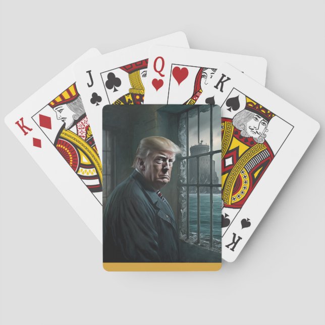 Donald Trump in Alcatraz Prison Poker Cards (Back)