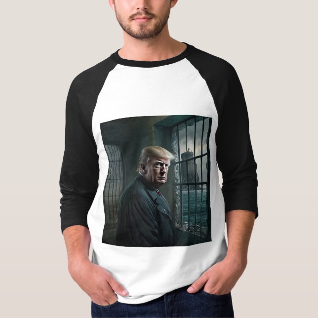Donald Trump in Alcatraz Prison T-Shirt (Front)