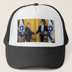 Donald Trump In Israel With Bibi Netanyahu Trucker Hat