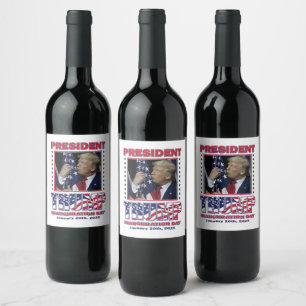 Donald Trump Inauguration 2025 Wine Label