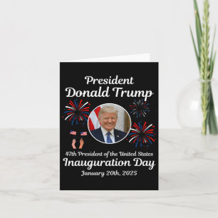 Donald Trump Inauguration Day 2025 47th Usa Presid Card