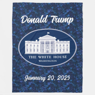 Donald Trump Inauguration Day & White House Fleece Blanket
