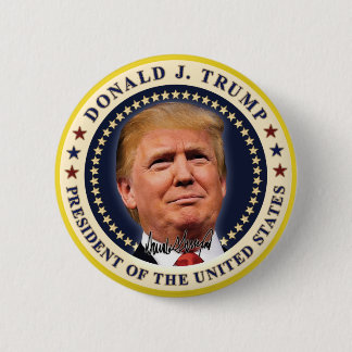 Donald Trump Inauguration Gold Stars Souvenir Button