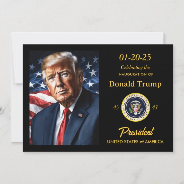 Donald Trump Inauguration Watch Party Fundraiser Invitation (Front)