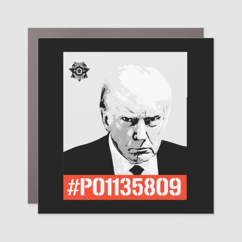 Donald Trump Inmate P01135809  Car Magnet