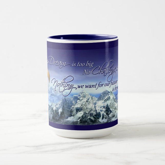 Donald Trump Inspirational Quote Eagle & Mountains Mug (Center)