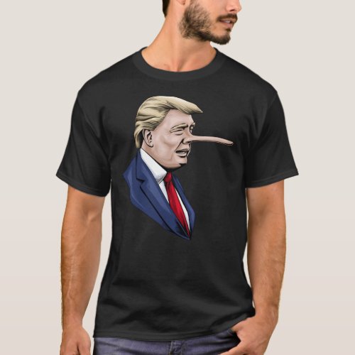 Donald Trump Is A Liar Pinocchio Nose  Classic T_S T_Shirt