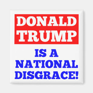 Donald Trump is a National Disgrace White Magnet