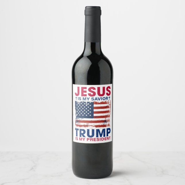 Donald Trump Is My President Wine Label (Front)