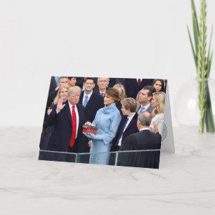 Donald Trump Is Sworn In As President Card