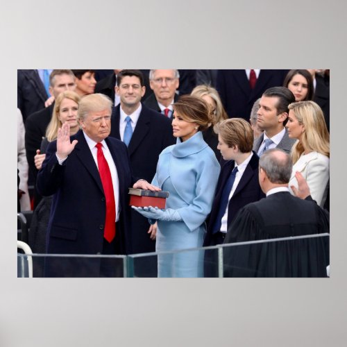 Donald Trump Is Sworn In As President Poster