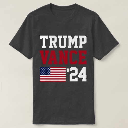 Donald Trump JD Vance 2024 American Flag T_Shirt