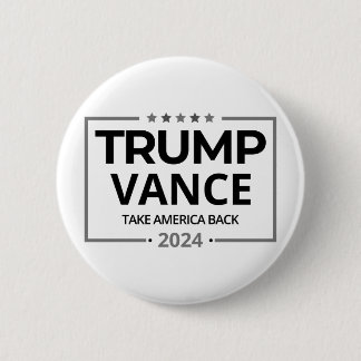 Donald Trump JD Vance 2024 Button