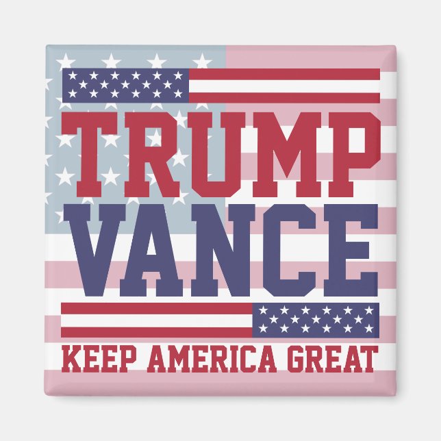 Donald Trump JD Vance 2024 Keep America Great Magnet (Front)