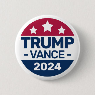Donald Trump JD Vance 2024 Republican Presidential Button