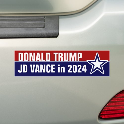 Donald Trump JD Vance in 2024 Bumper Sticker