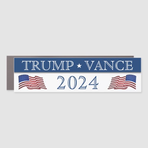 Donald Trump JD Vance in 2024 Car Magnet