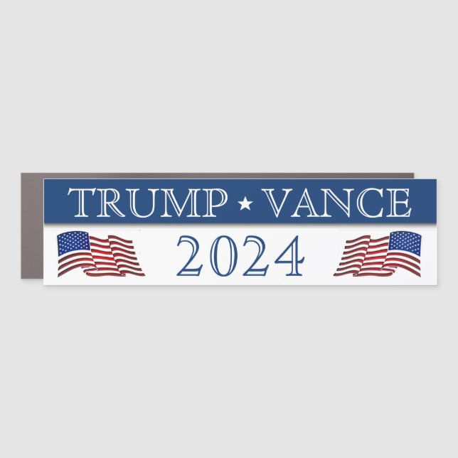 Donald Trump JD Vance in 2024 Car Magnet (Front)