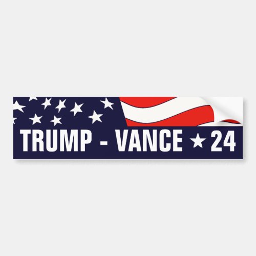 Donald Trump JD Vance President 24 Bumper Sticker