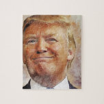 Donald Trump Jigsaw Puzzle<br><div class="desc">Portrait of Donald Trump, which can be placed on various items</div>