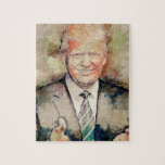 Donald Trump Jigsaw Puzzle<br><div class="desc">Portrait of Donald Trump, which can be placed on various items</div>
