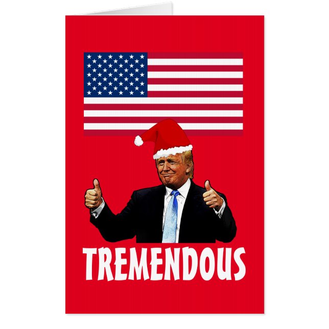 DONALD TRUMP JUMBO CHRISTMAS GIANT CARDS (Front)