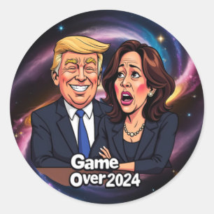 Donald Trump Kamala harris Classic Round Sticker