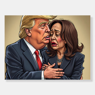Donald Trump Kamala harris Foam Board