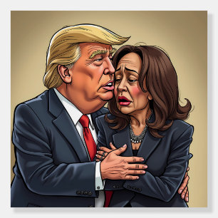 Donald Trump Kamala harris Foam Board