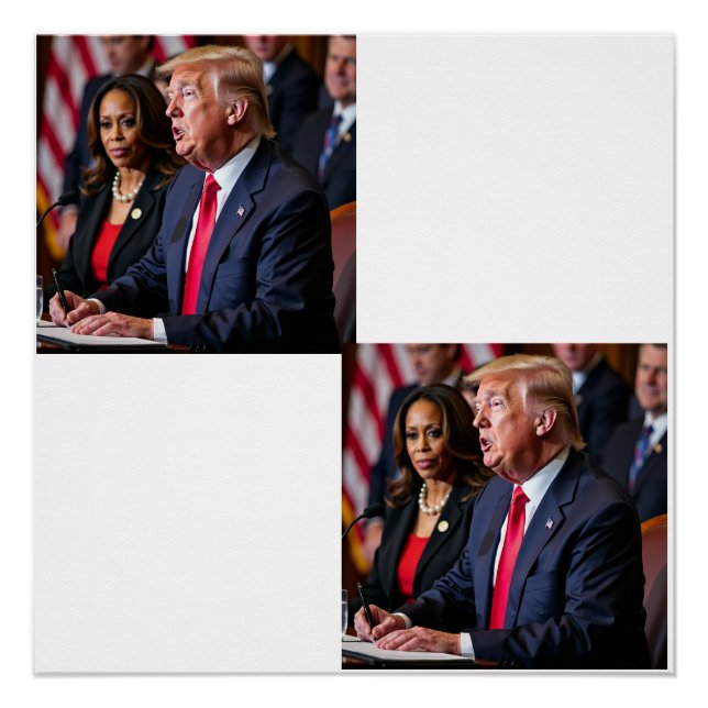 donald trump & kamala harris poster (Front)