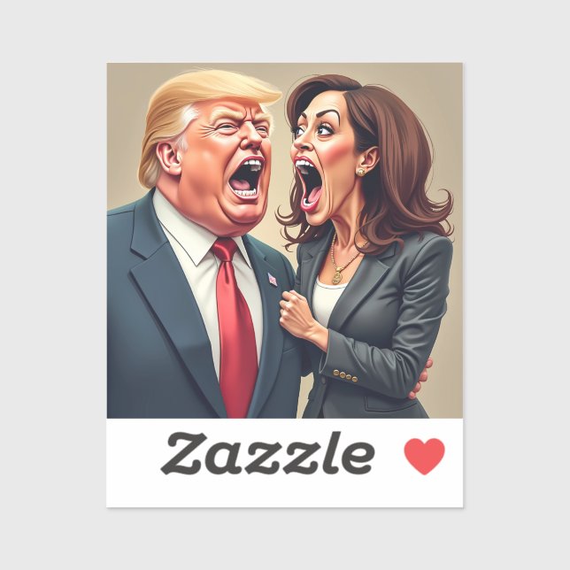 Donald Trump Kamala harris  Sticker (Sheet)