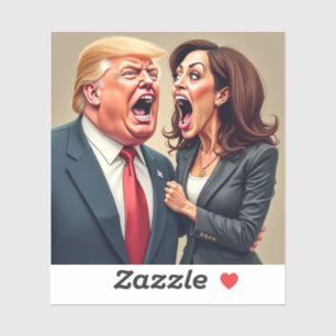 Donald Trump Kamala harris  Sticker