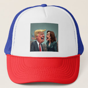 Donald Trump Kamala harris Trucker Hat